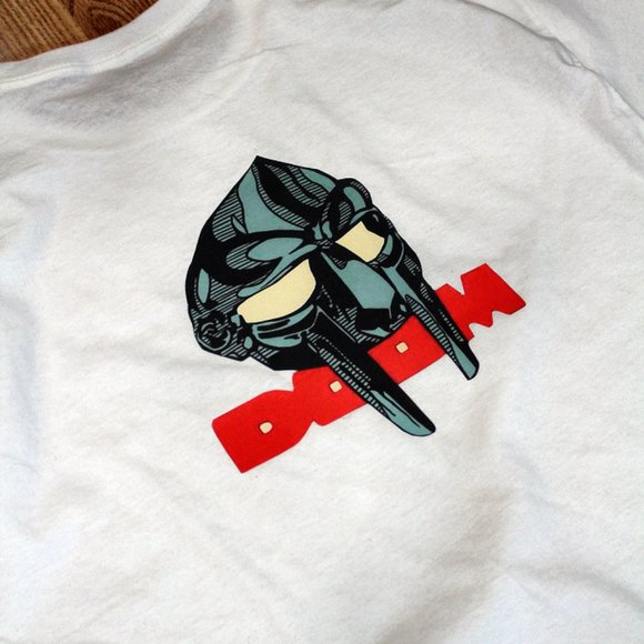 MF Danger Doom 2 Sided White T-Shirt S - XL - Picture 3 of 4